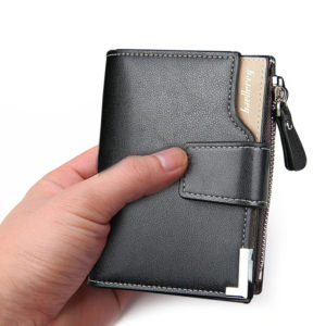 Men’s Leather Wallet with Zipper