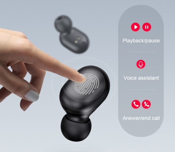 Fingerprint Touch Bluetooth Stereo Earphones